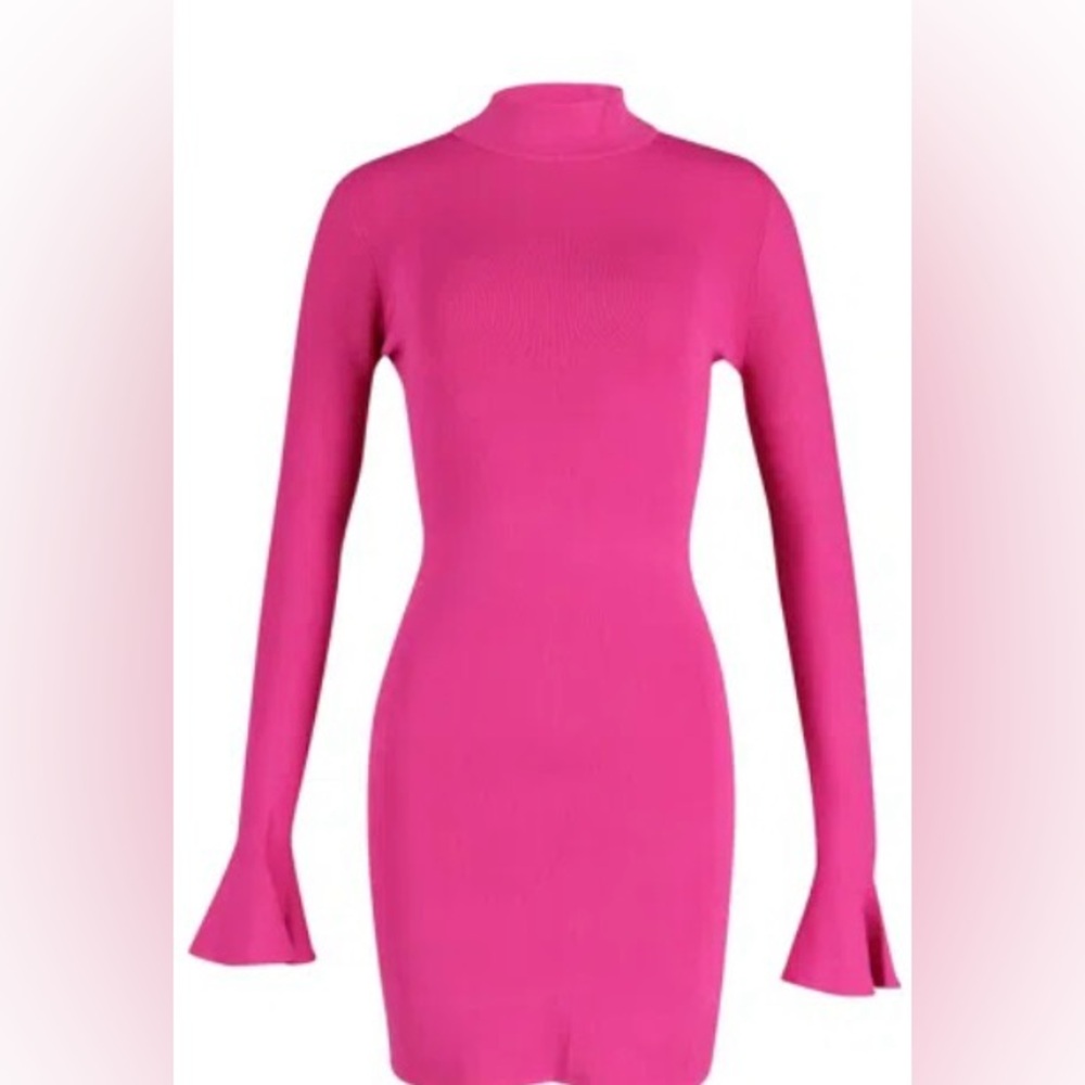 MICHAEL Michael Kors Pink Bodycon Dolman Sleeve Dress